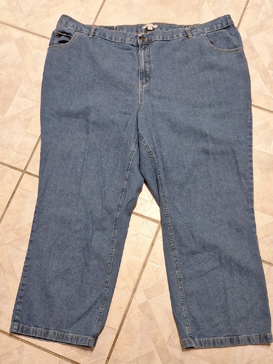 Woman Within Denim - tClassic Straight-Leg Denim Jeans in Medium Blue 28WP
